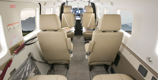 Quest Seaplane interior