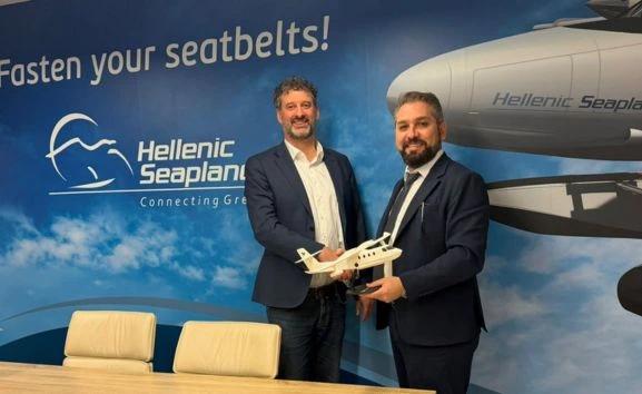 Οι CEOs της Hellenic Seaplanes και NOEMI Aerospace για τη συμφωνία για ηλεκτροκίνητα υδροπλάνα